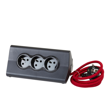 Listwa zasilająca LEGRAND Przedłużacz tab 3x2P+Z +2USB Czarny 1,5m 050411